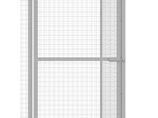 Cage pour chat 6x3x2,5 m Acier galvanisé