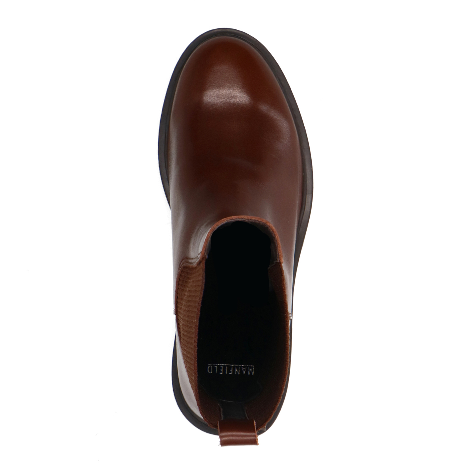 Bruine leren chelsea boots