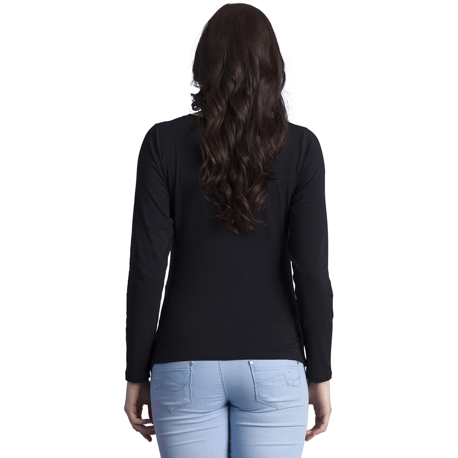M.M.C. Umstandslangarmshirt I Will Rock You mit Motiv Schwarz