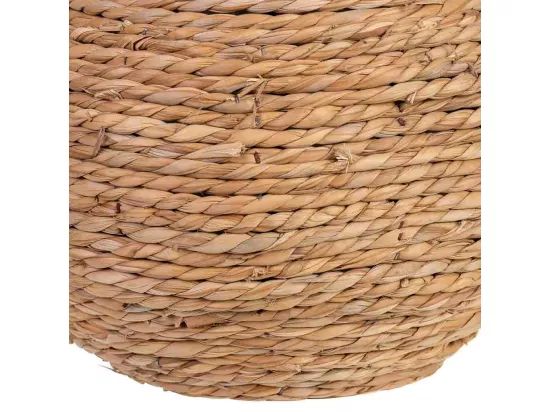 Vase décoratif en corde avec anses 20x20x33h cm