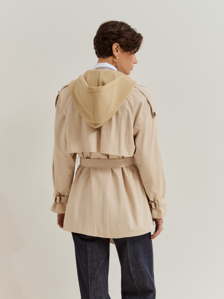 Gabardine curta
