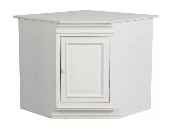 Plan de travail meuble bas d'angle Pierre Blanc - Harmonie Interior's