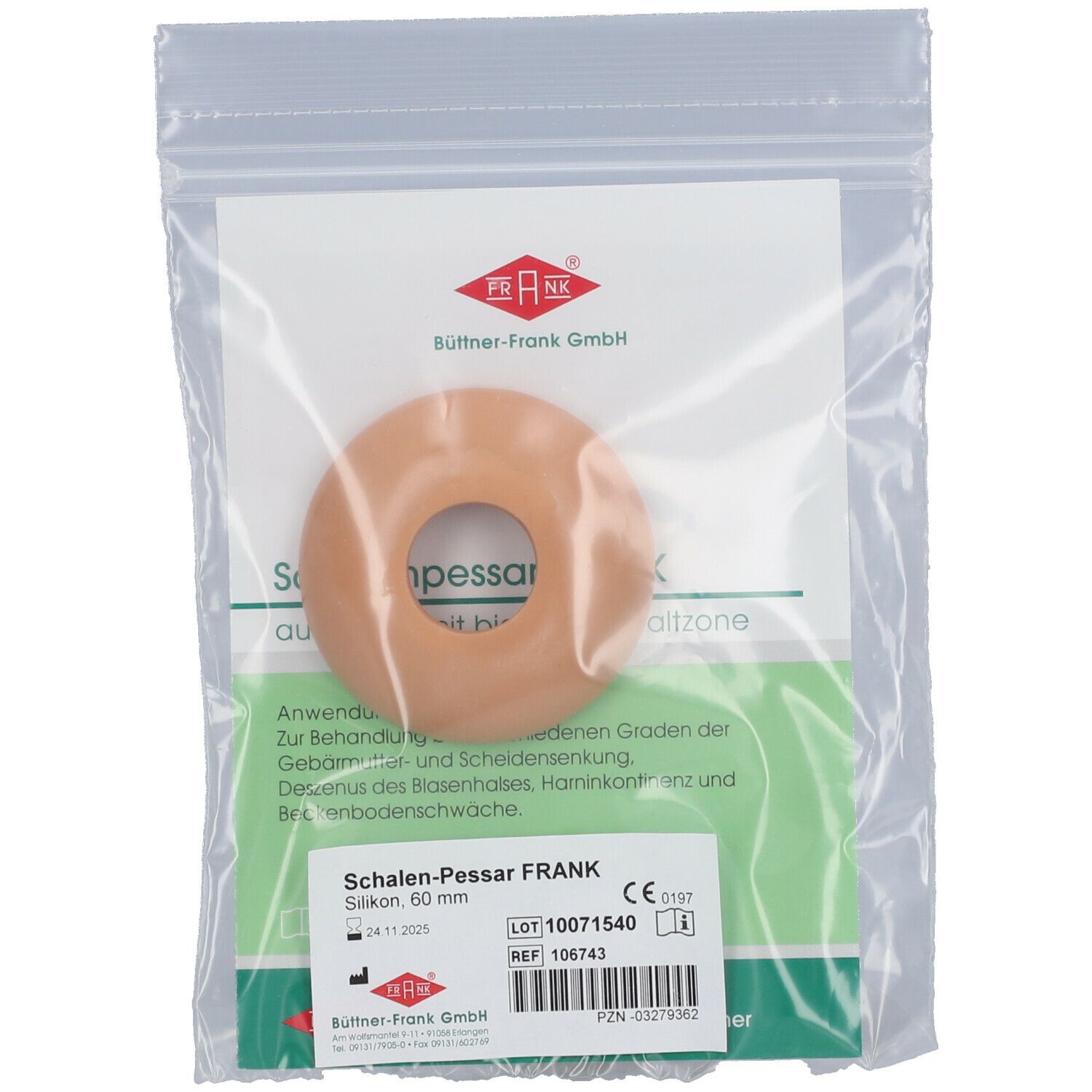 FRANK® Schalen-Pessar 60 mm