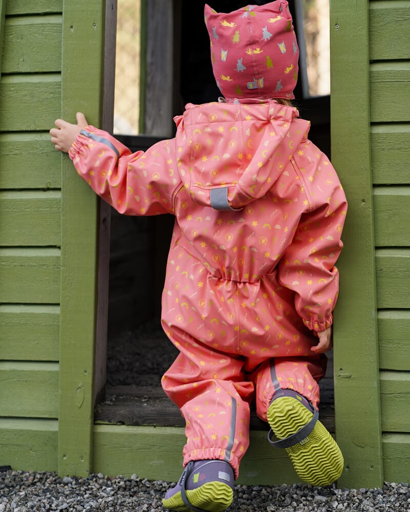 Babyregndress Dugg stokkrose - Kattnakken - Rumpetroll