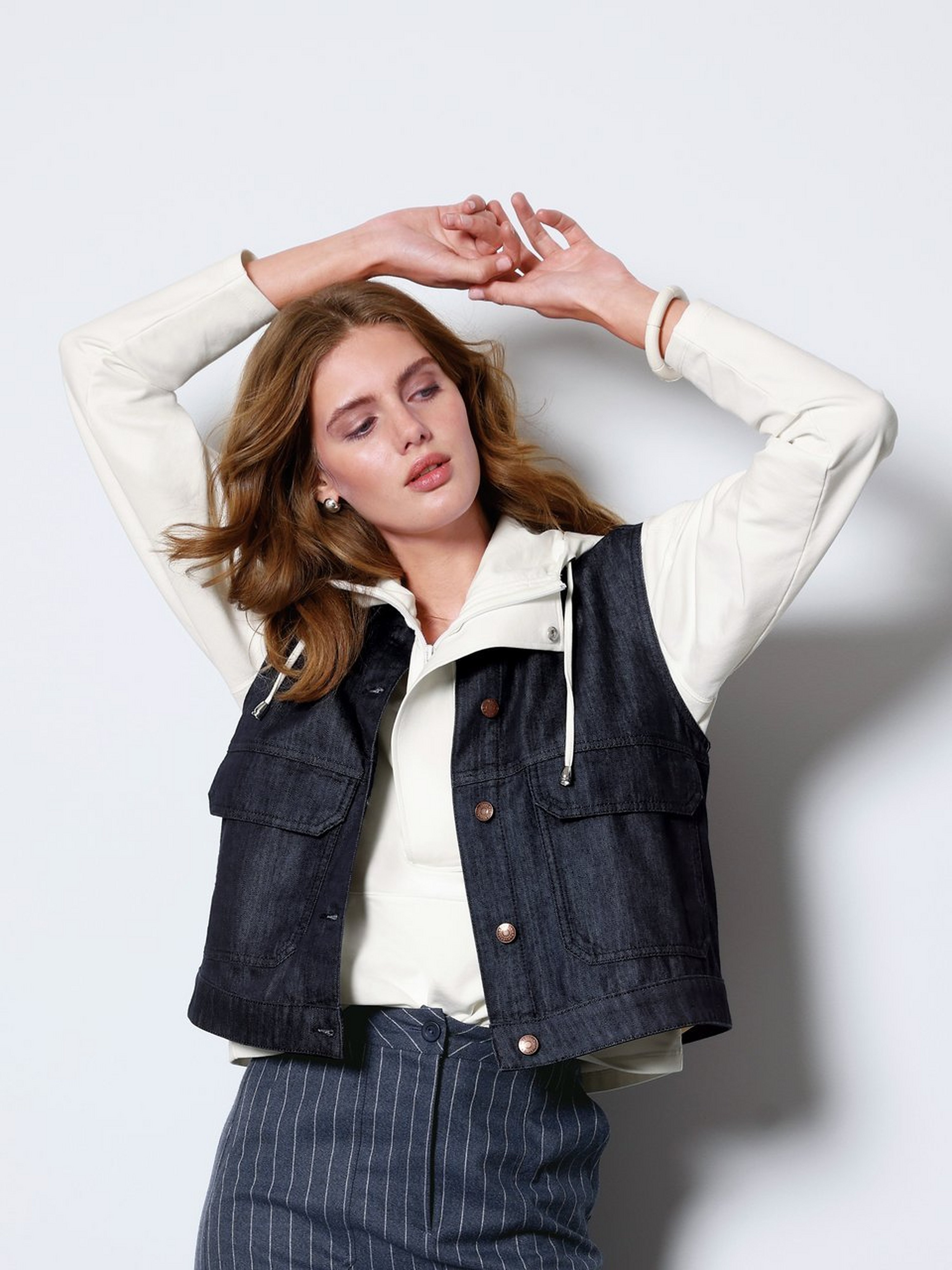 Jeans-Weste
