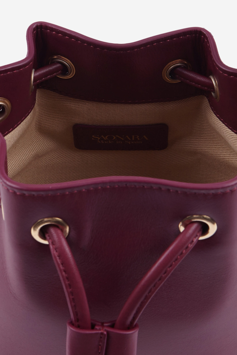 Mini leather bucket