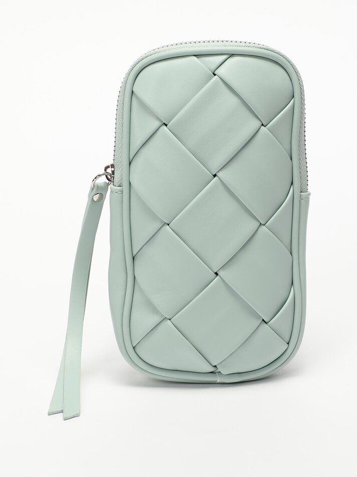 Capa acolchoada para celular - Verde