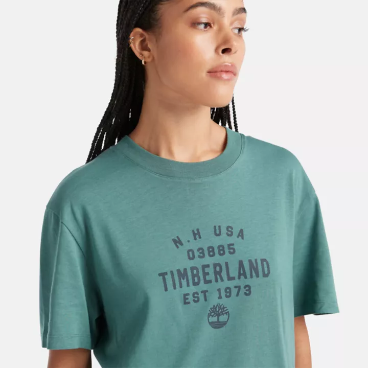 T-shirt à motif en bleu sarcelle