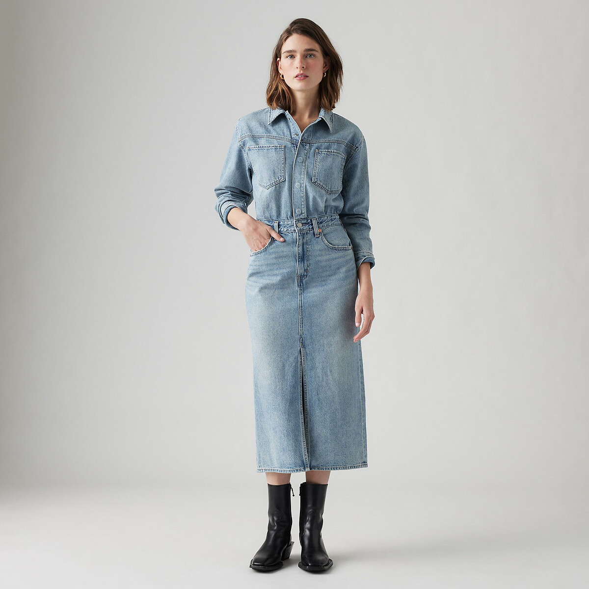 Vestido camisa jeans ajustado da LEVI'S