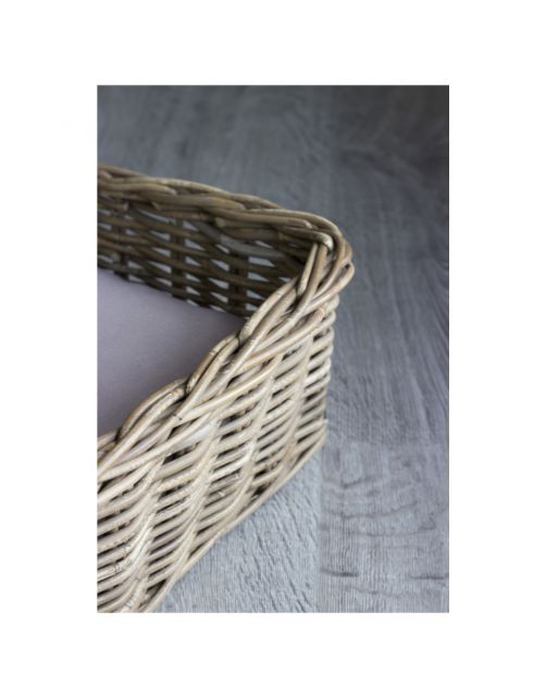 Happy-House Rieten Mand Recht Naturel - Hondenmand