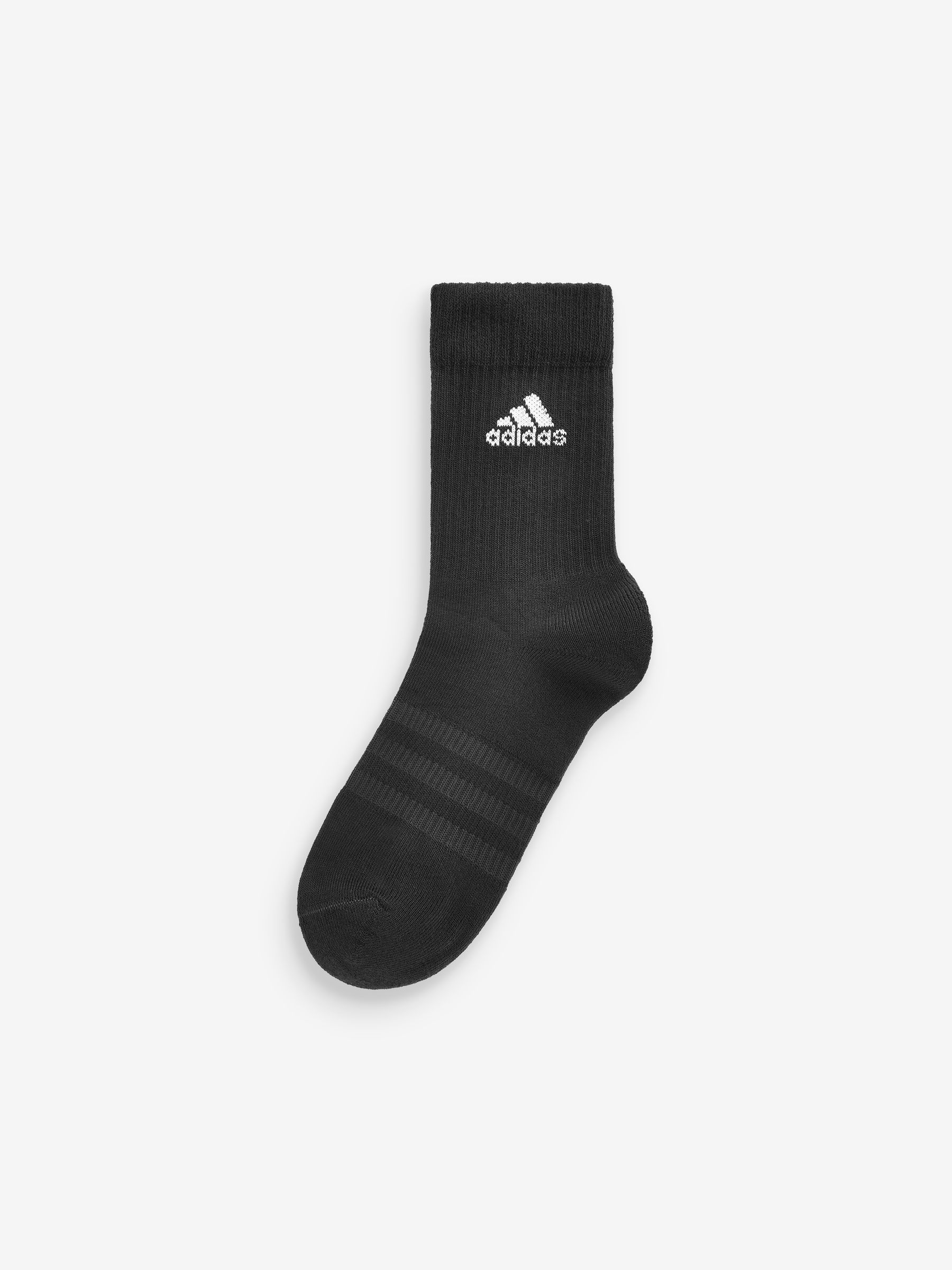 Zwart/wit - Verpakking van 6 - Verpakking van 3 zachte adidas crew sokken