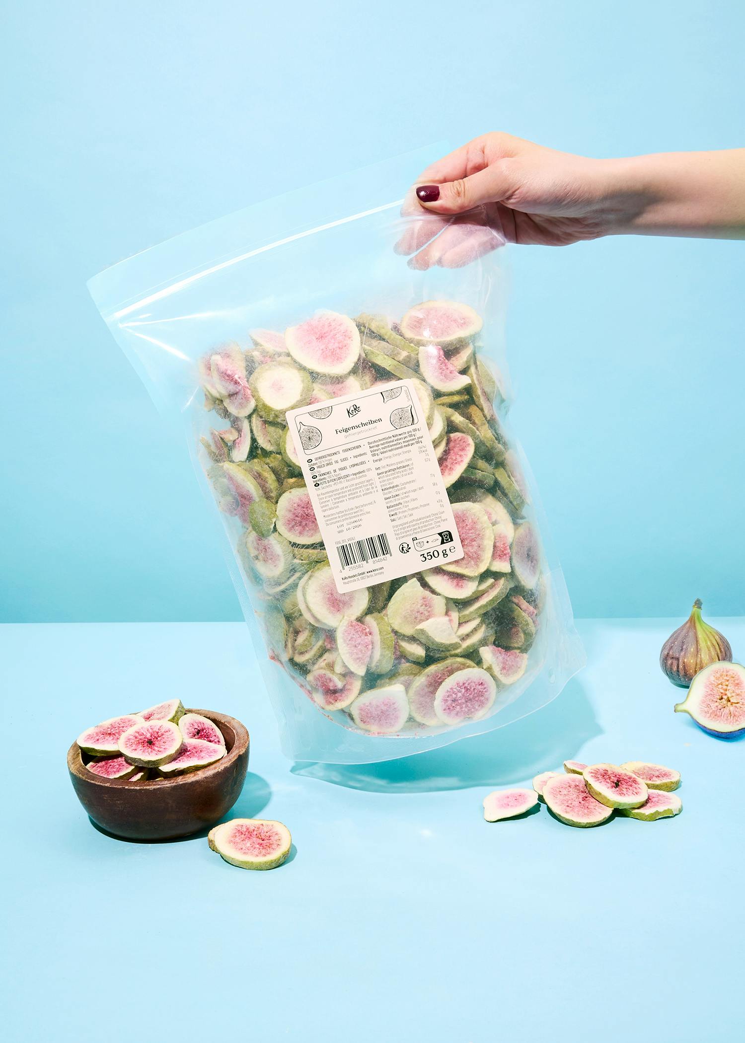 Gefriergetrocknete Feigenscheiben 350 g