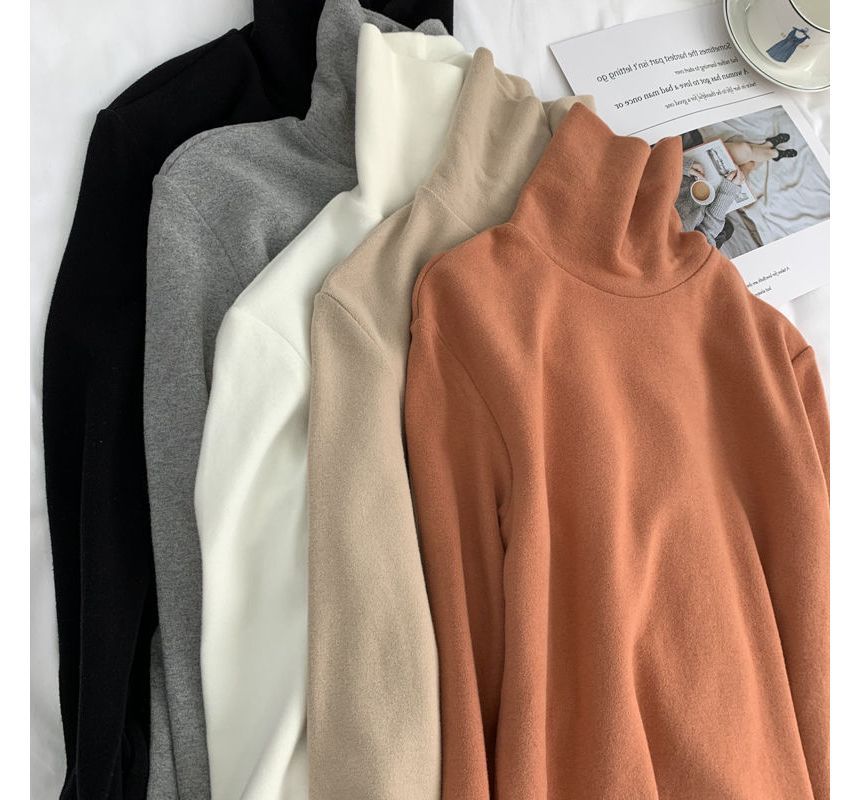 Cafamo - T-shirt met lange mouwen en coltrui