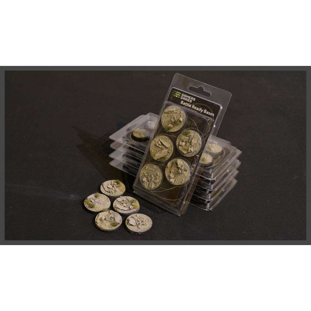 Arid Steppe Bases, Round 40mm (x5)