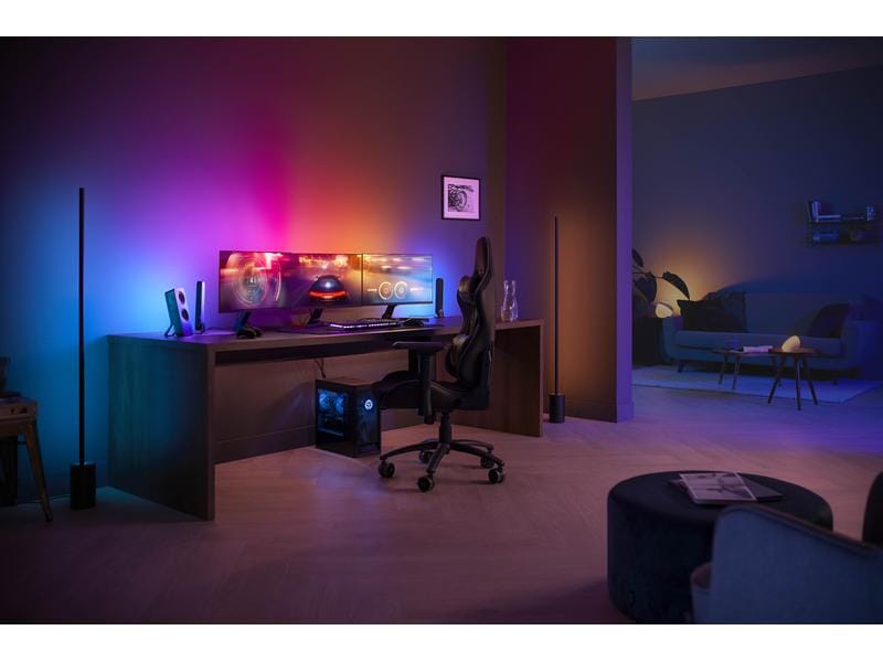 Philips Hue Play Gradient PC Lightstrip 3X 24/27 Starter Se Smarte Hintergrundbeleuchtung für Monitore