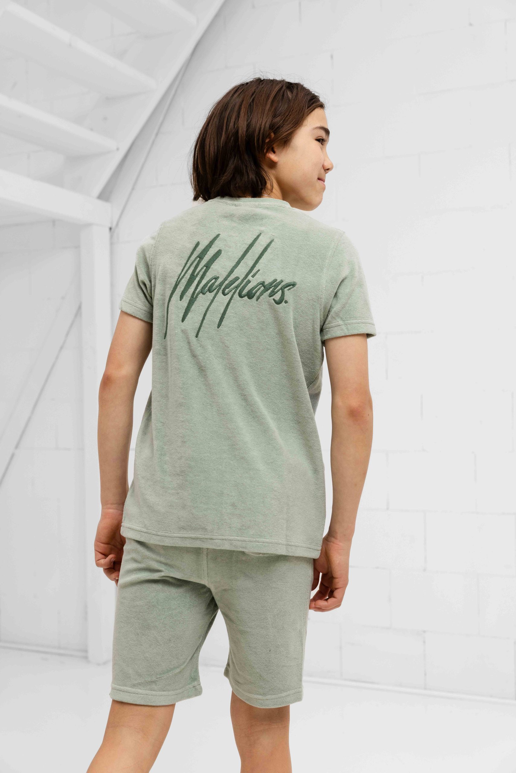 Malelions Signature Towelling Zomerset Kids Lichtgroen