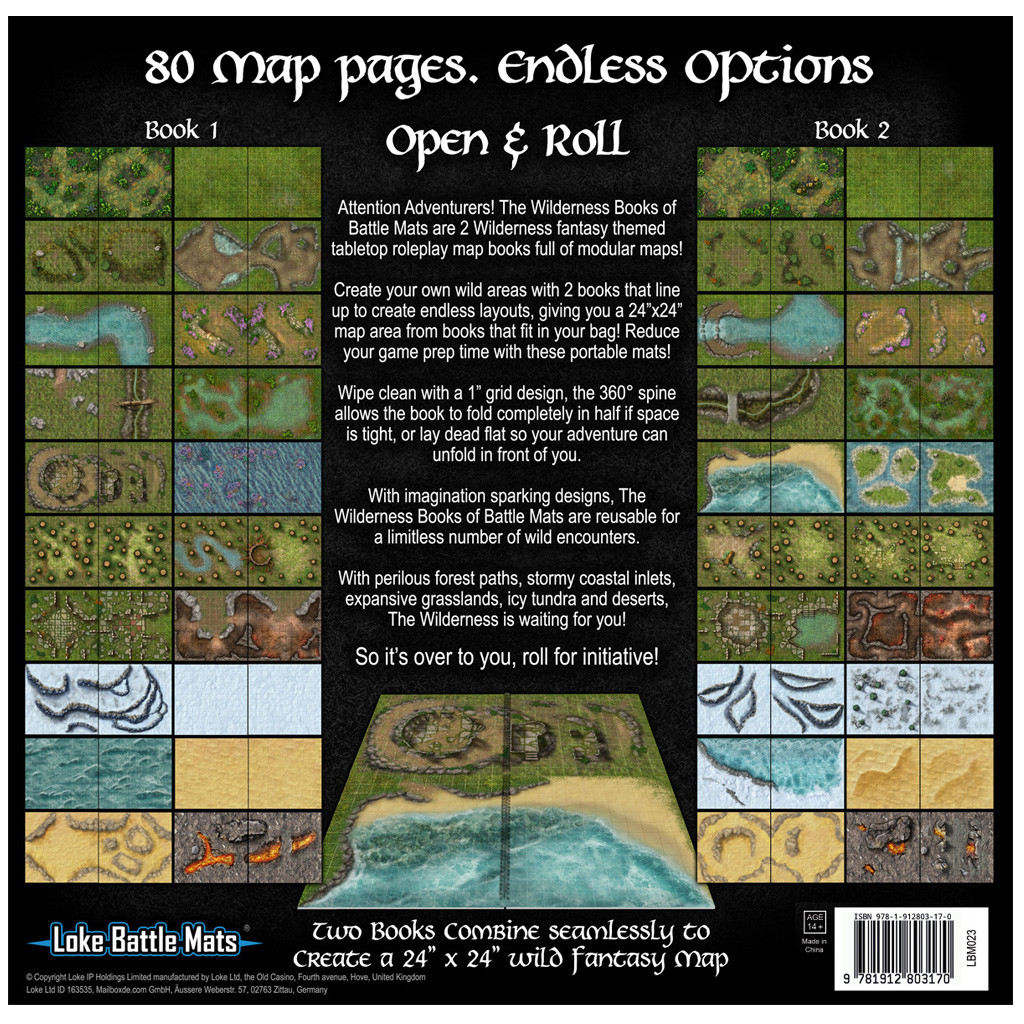 Livre Plateau de Jeu : The Wilderness Books of Battle Mats