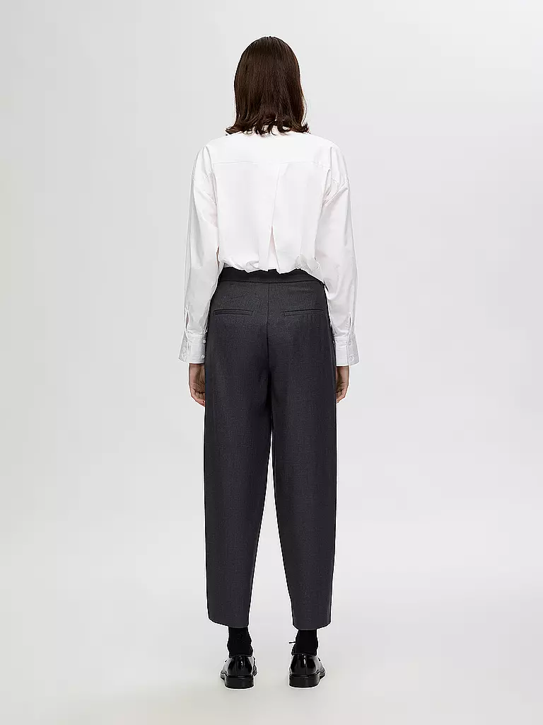 SELECTED FEMME Highwaist Hose SLFLUAH  grau