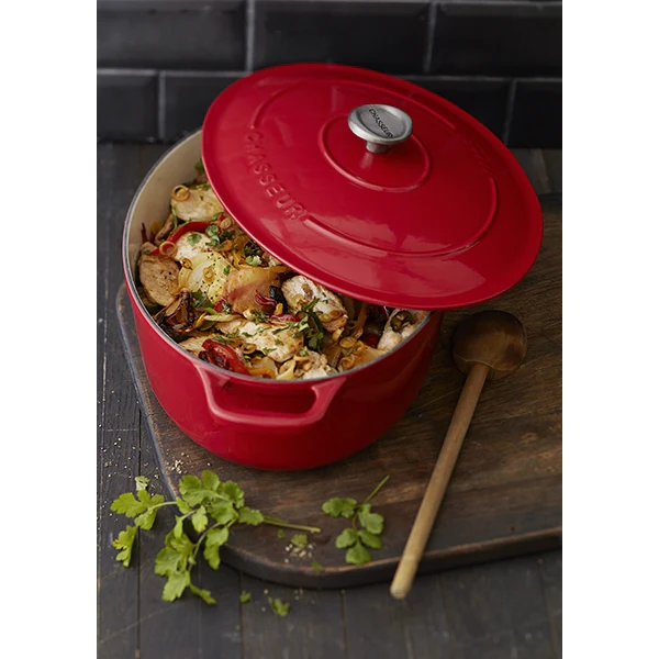 Cocotte Sublime fonte ovale 5 L 29 cm rouge Chasseur
