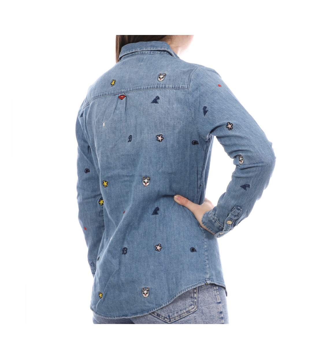 Chemise en Jeans Brodé Femme Scotch & Soda