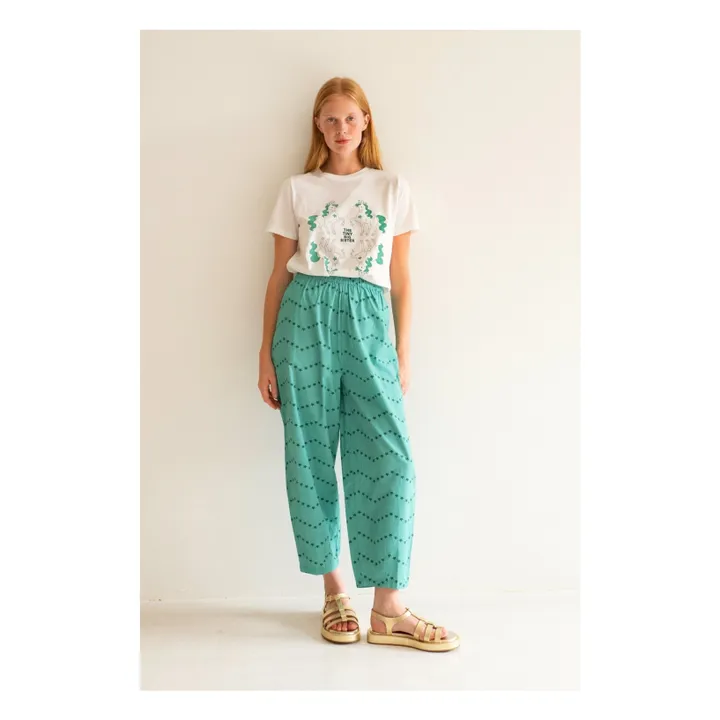 The Tiny Big Sister T-Shirt Mirror Horses | Blanc