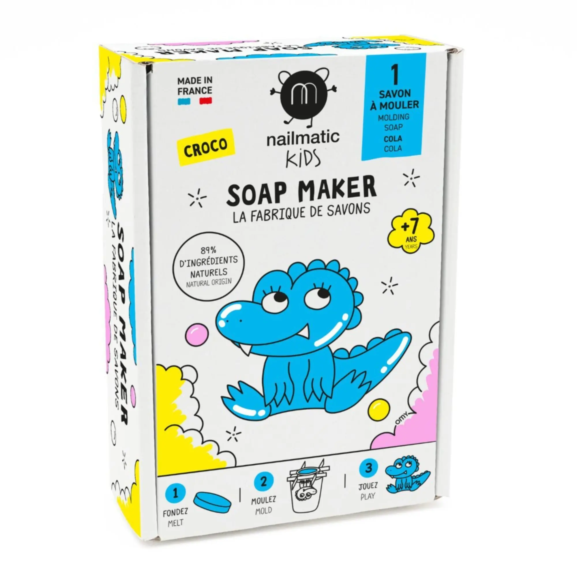 Nailmatic - La Fabrique de Savons 1 Savon à Mouler Croco- Coffret enfant