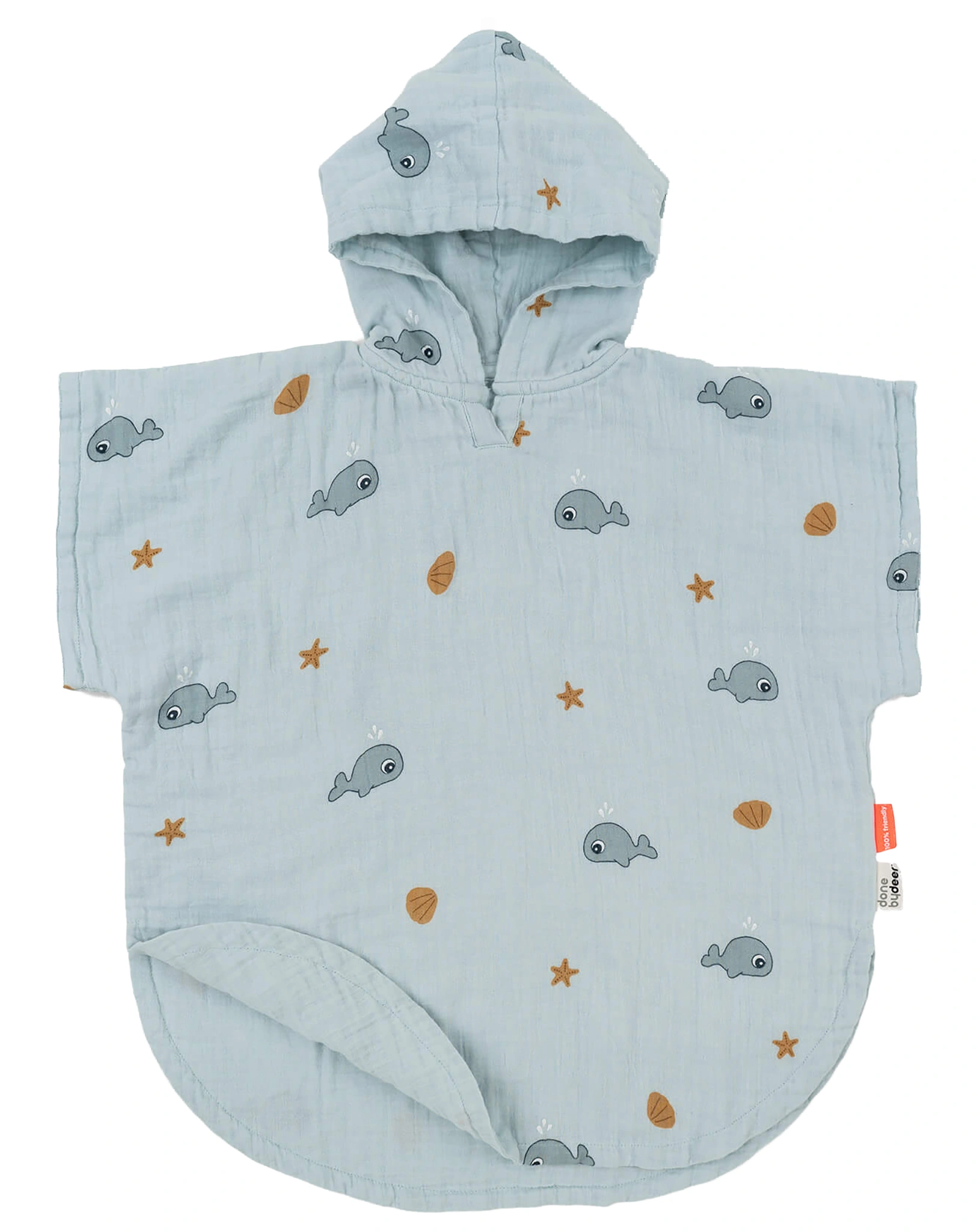 Strandponcho WALLY in blau