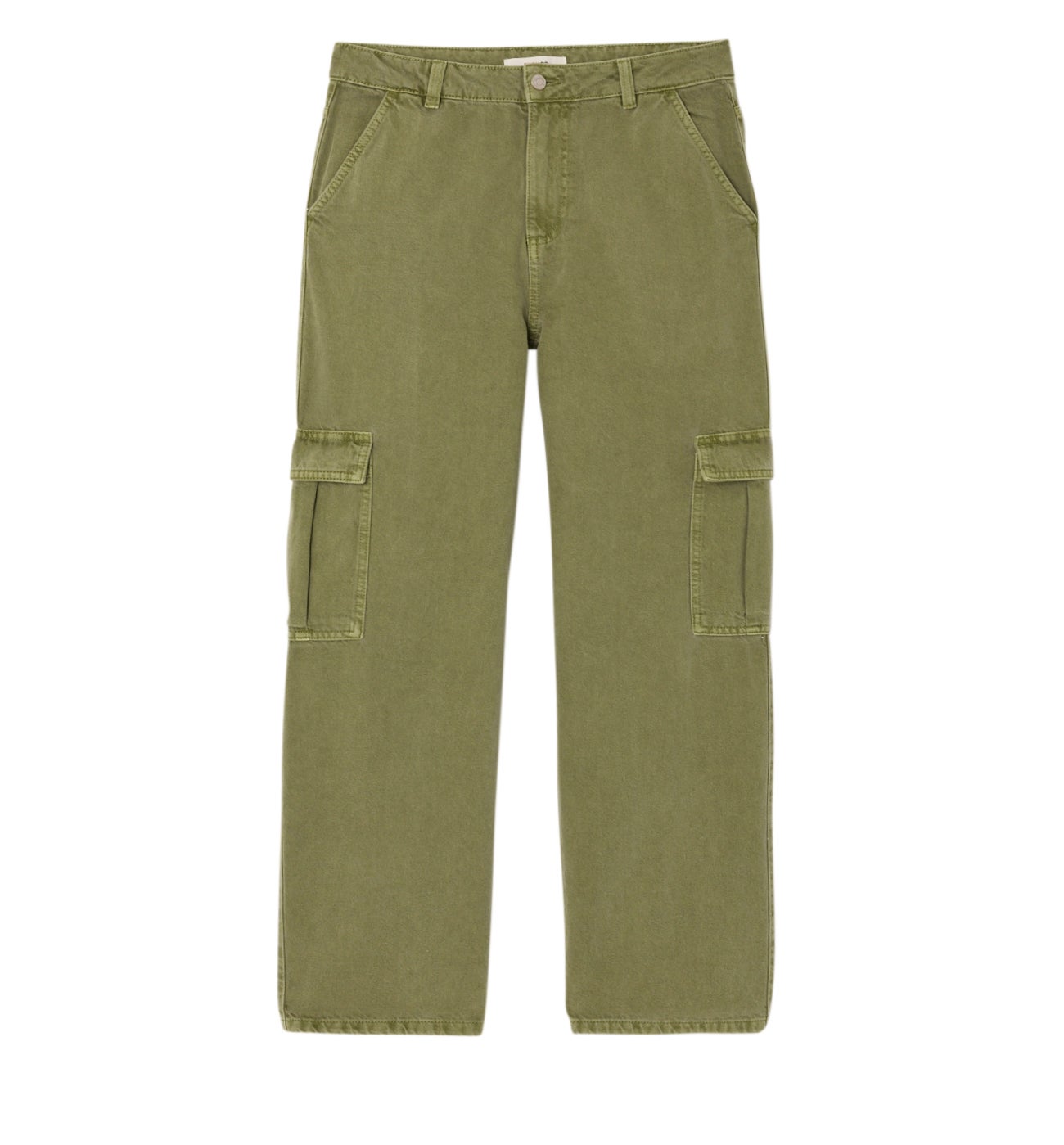 Pantalon cargo en toile Femme - Kaki