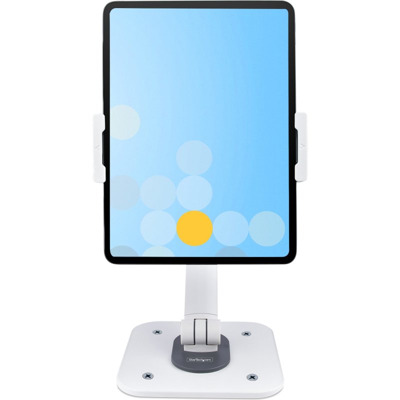 StarTech.com Support de Tablettes Réglable pour Bureau - Support Mural - Capacité 1kg - Support Universel Ergonomique et Articulé pour Tablettes - Support Tablette sur Pied Pivotant/Rotatif