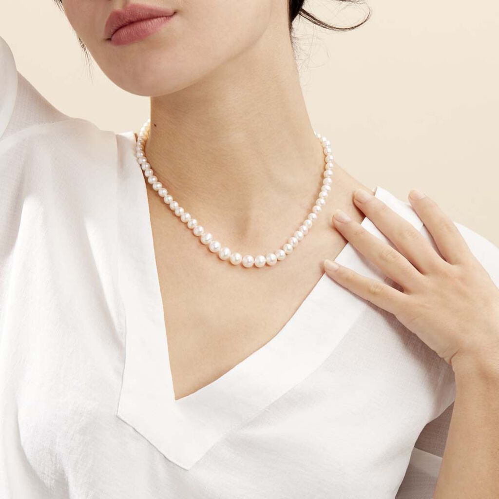 Collier Danilo Baroque Or Jaune Perle De Culture