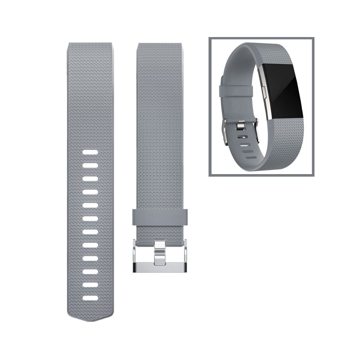 Armbånd til Fitbit Charge 2 L Grå