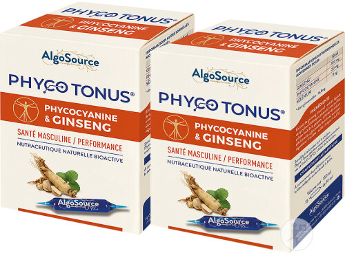Pack De 2 AlgoSource Phyco Tonus Nutraceutique Bioactive Masculine Ampoules 15x10ml