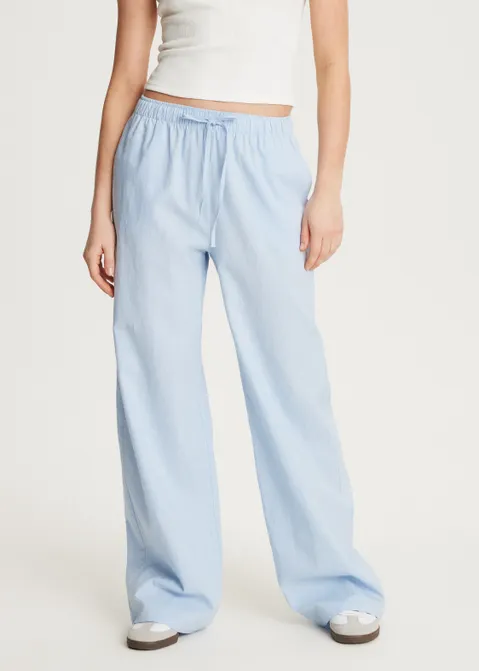 Linnen broek blauw (BLW.L)