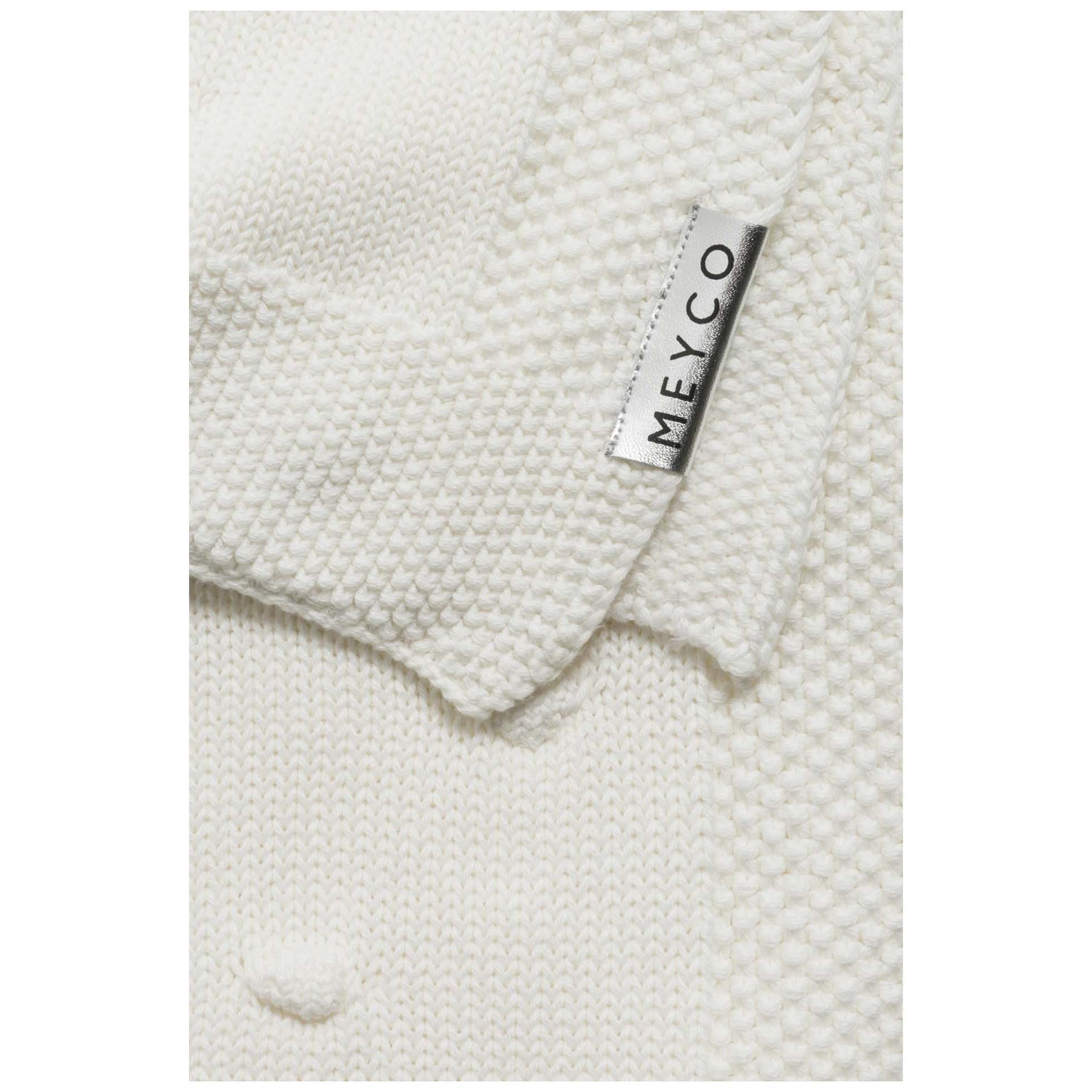 Meyco ledikantdeken knots beige