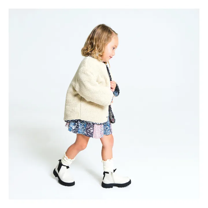 Esther Veste Matelassée Patchwork Devon | Bleu