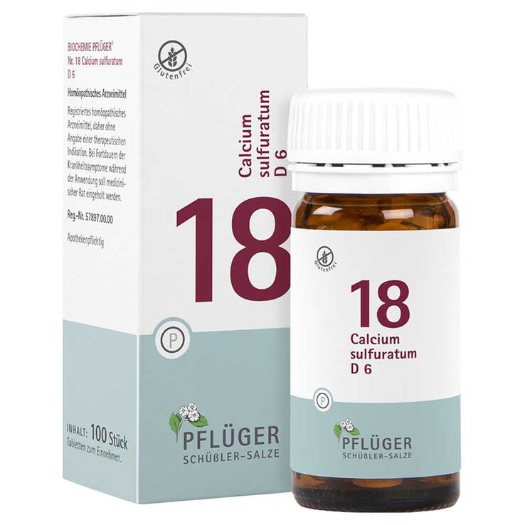 Biochemie Pflüger 18 Calcium sulfuratum D 6 Tabletten, 100 St
