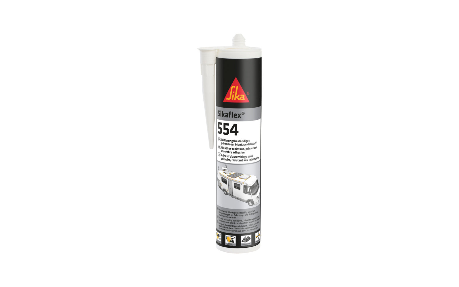 Sika Sikaflex 554 Montageklebstoff  Kartusche 300 ml Schwarz