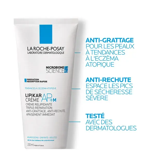 La Roche-Posay Lipikar Creme Repositor de Lipídios AP+M Tripla Reparação 200ml