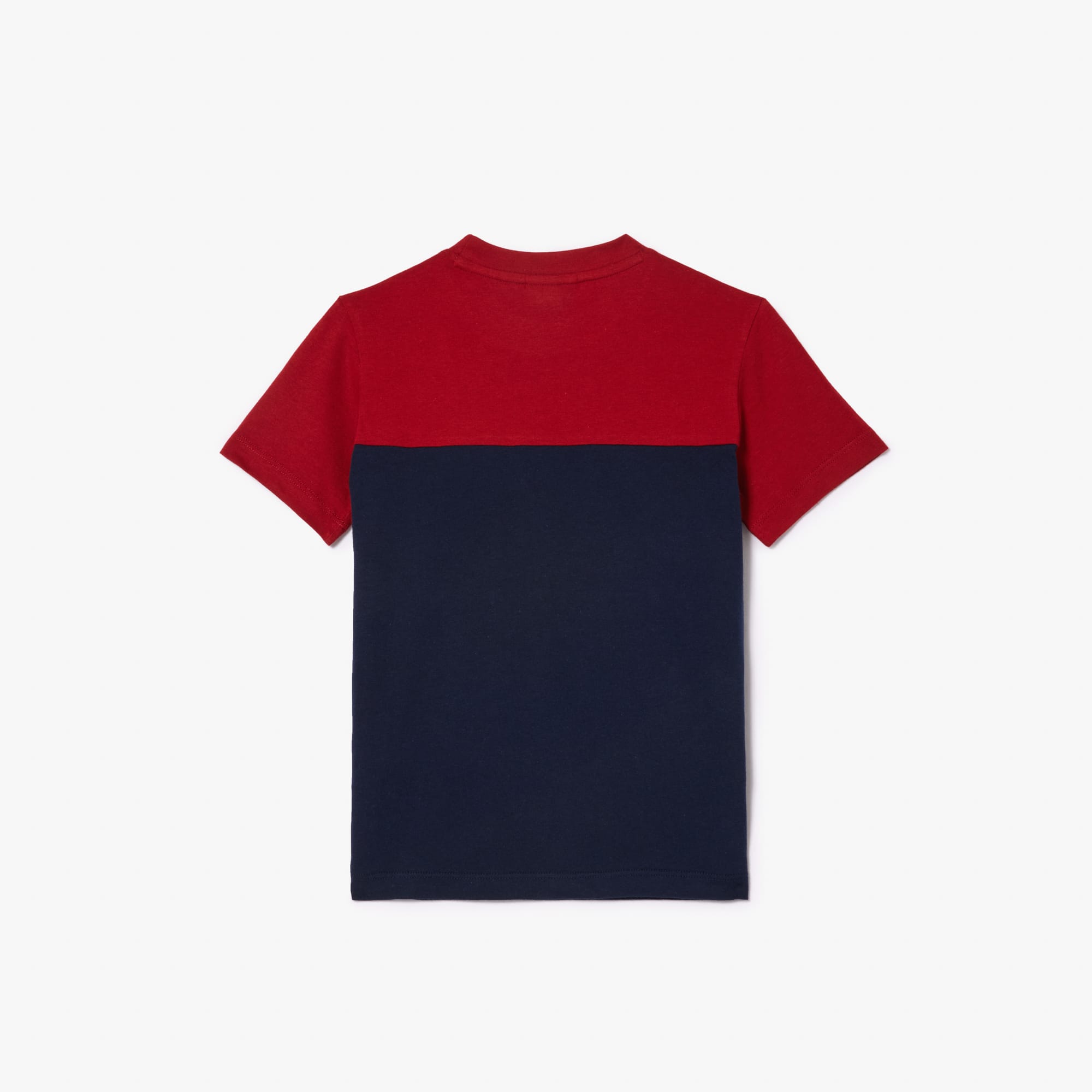 T-shirt enfant color-block Lacoste en jersey de coton biologique T-Shirts & Chemises - Rouge - Lacoste - Enfant