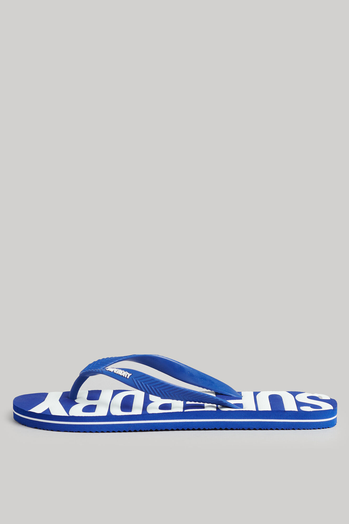 Chinelo vegano com logo vintage - azul escuro