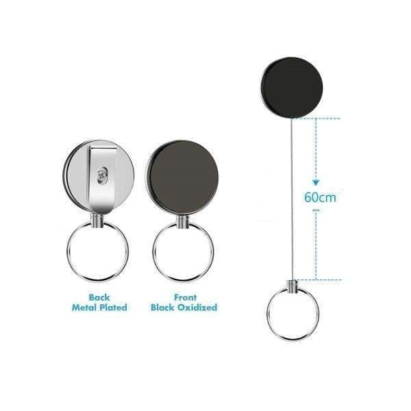 Uttrekkbar nøkkelring med jojo-funksjon og snor - 60cm
