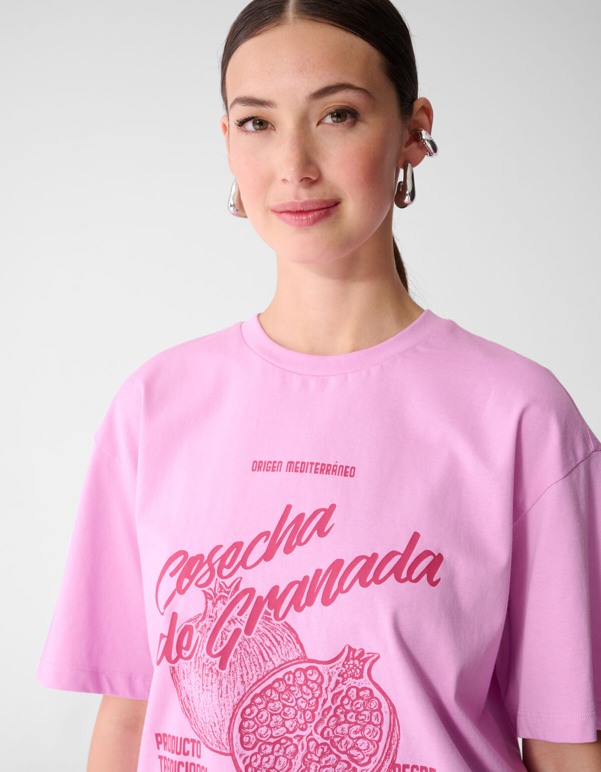 Granada Artwork T-shirt Roze