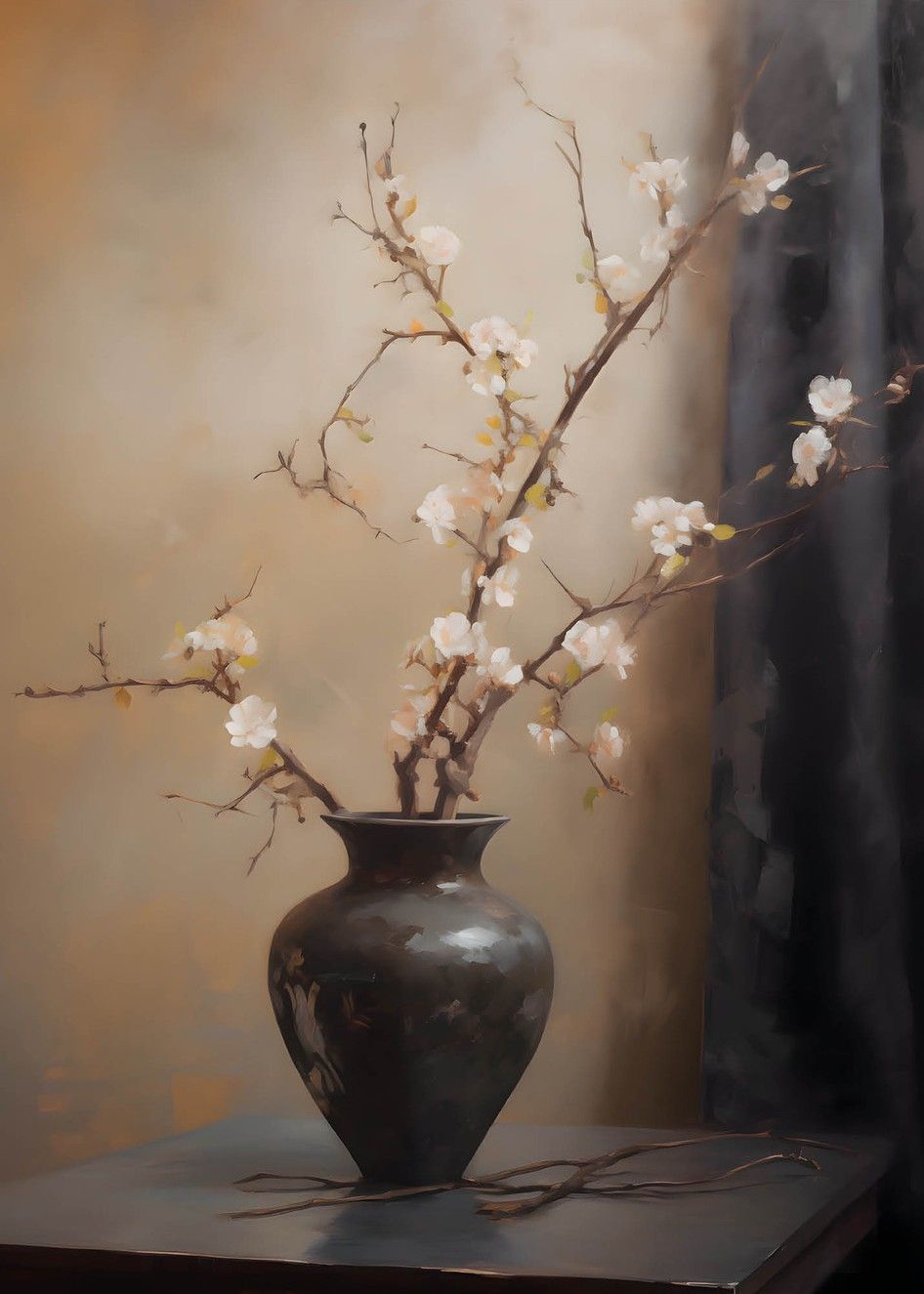 Art Print Light Blossom Vase