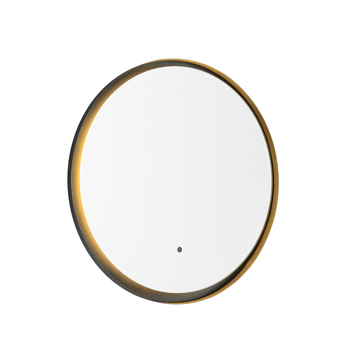 Moderne badkamerspiegel zwart incl. LED en touch dimmer - Pim