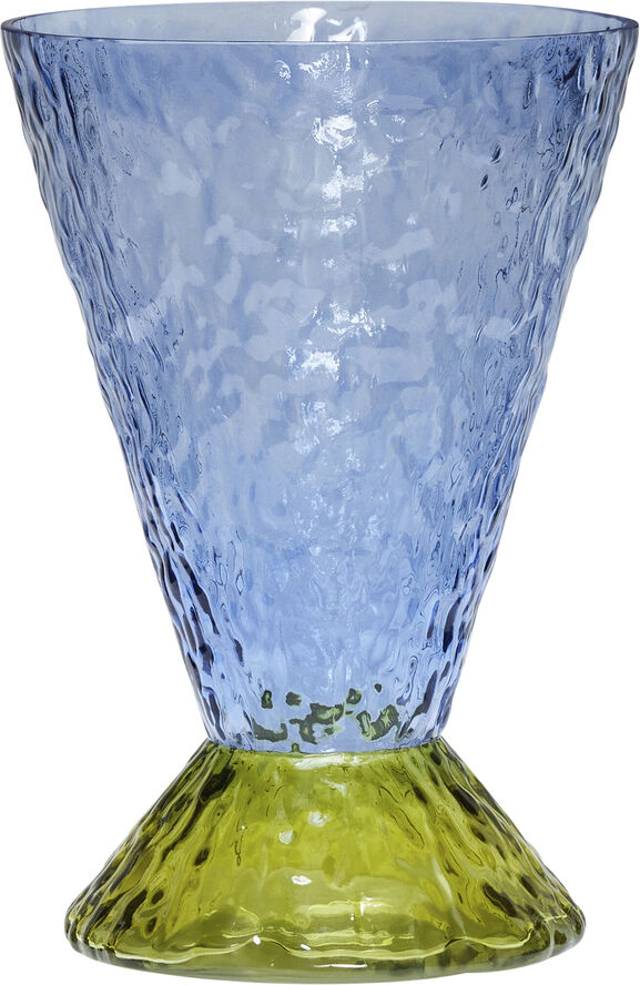 Hübsch Abyss Vase Lyseblå/ Olive Blue,olive