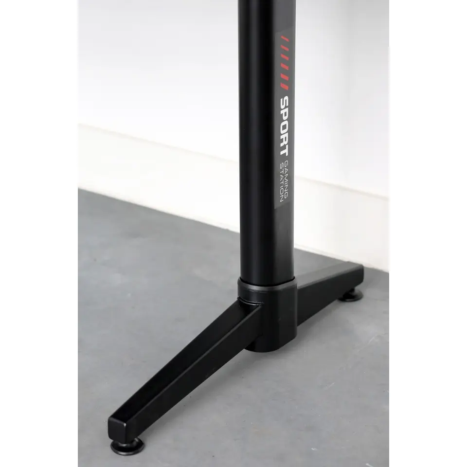 Gaming bureau zwart/rood - Elektrisch verstelbaar - 140x66 cm