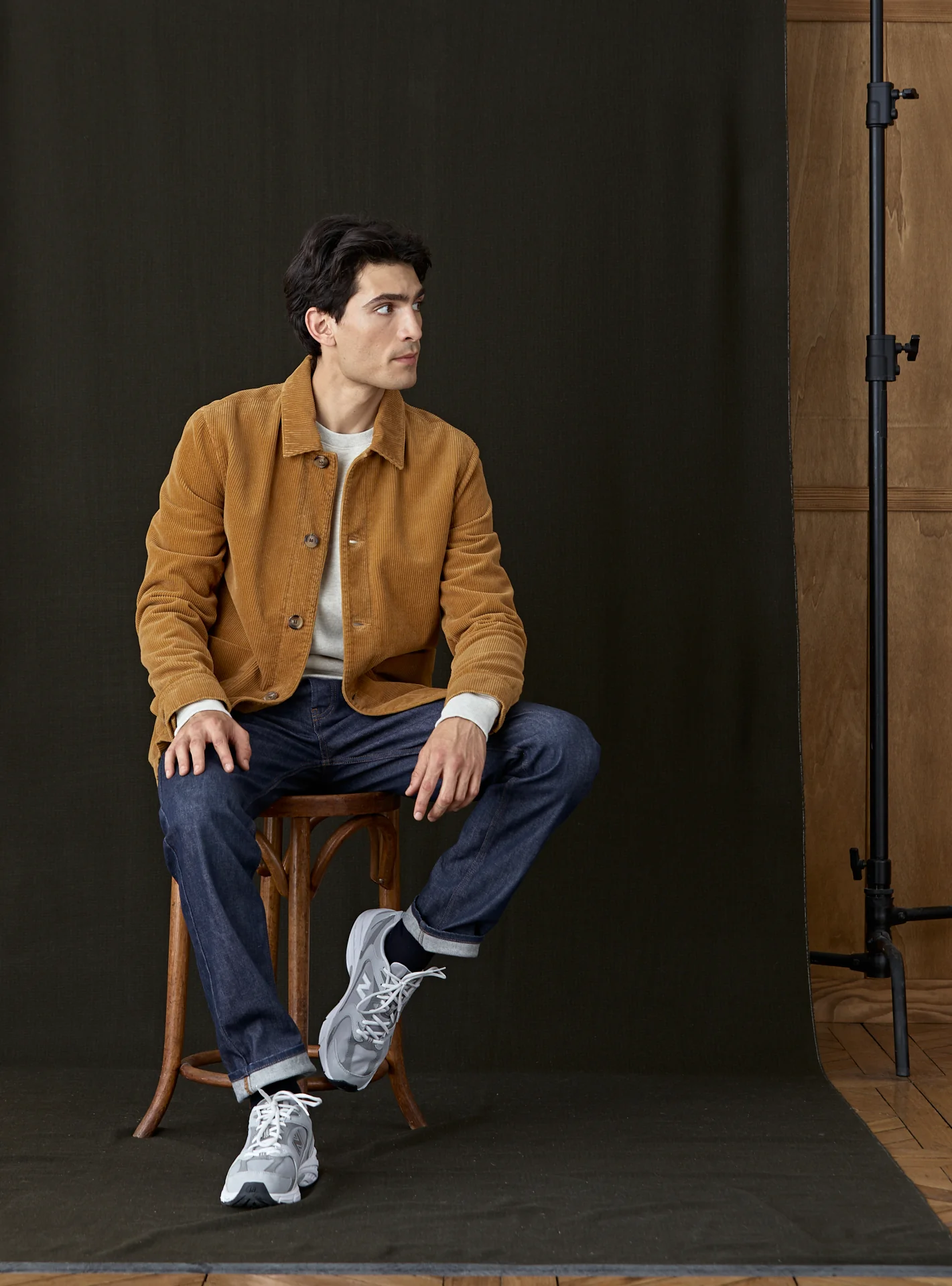 Blouson en velours River Earth