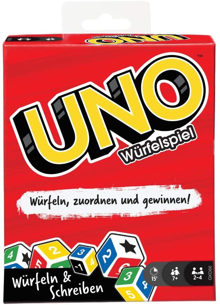 Mattel - UNO - Würfelspiel Gesellschaftsspiel Spiel