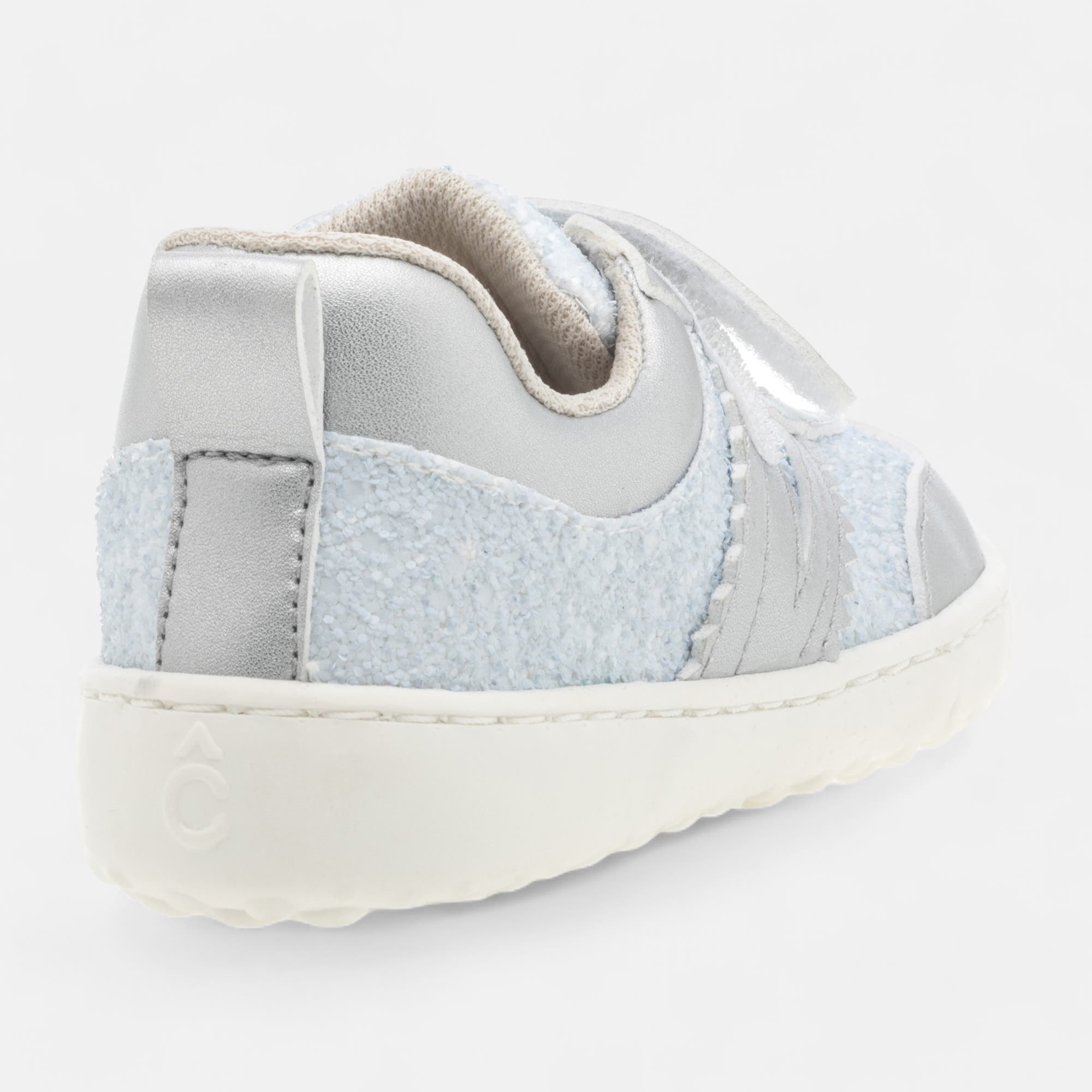Baskets basses Fille argent