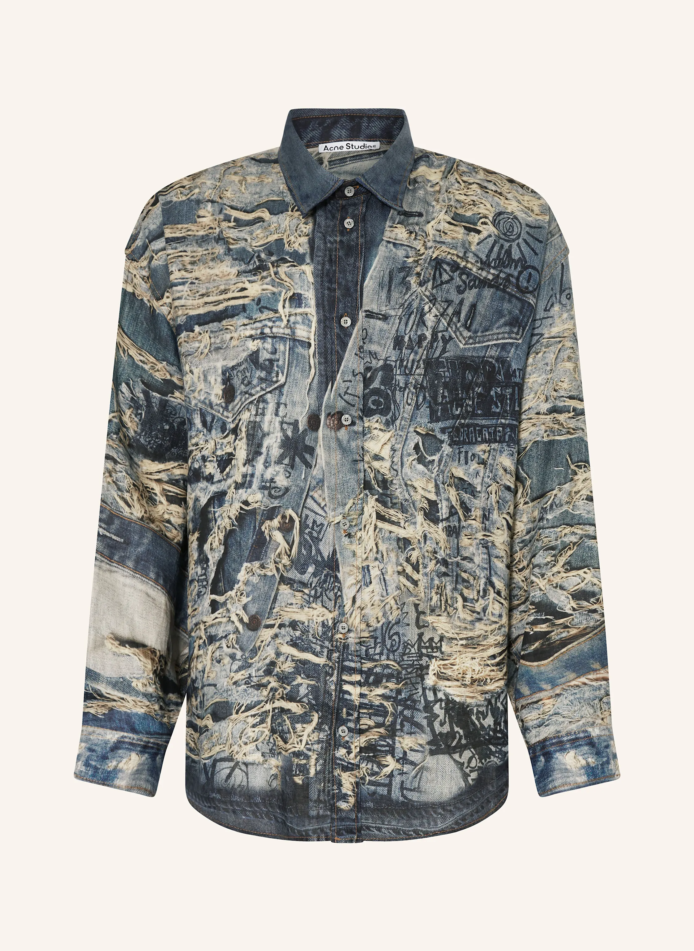 Acne Studios Leinenhemd Comfort Fit